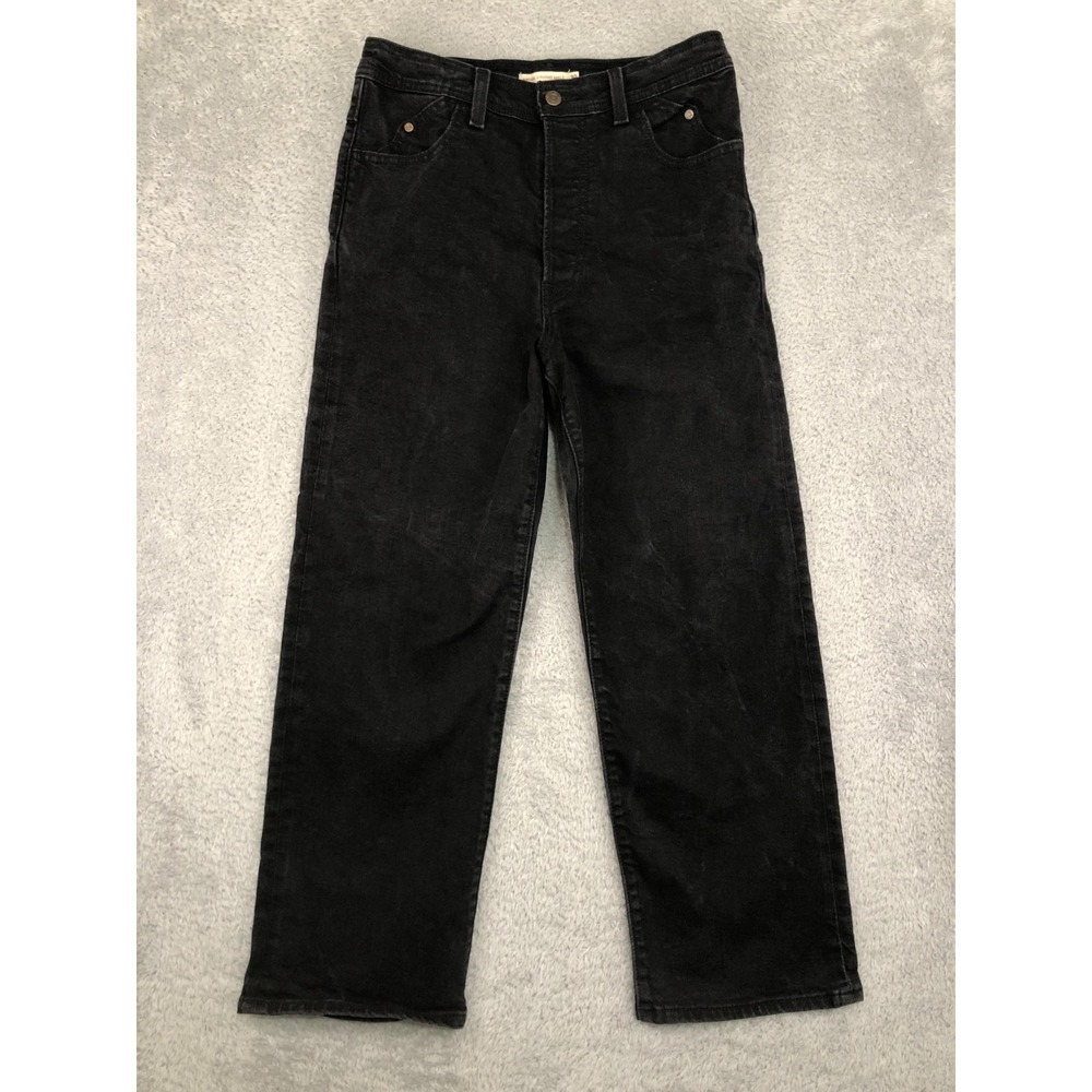 Levi's Jeans Women 30x25.5 (Tag 30x27) Black Ribcage Straight Ankle